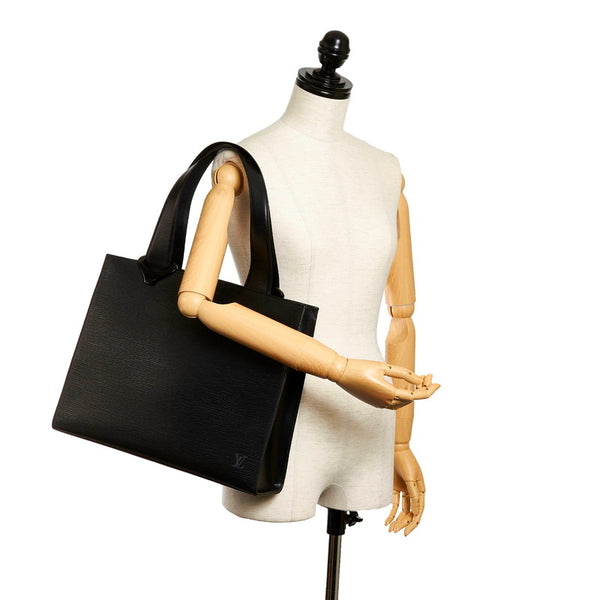 ルイ ヴィトン エピ ジェモ M52452 ブラック PVC レザー トートバッグ レディース LOUIS VUITTON 【中古】
