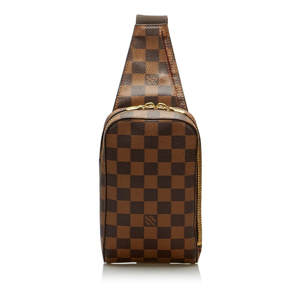 ルイ ヴィトン ダミエ ジェロニモス ショルダーバッグ ボディバッグ N51994 ブラウン PVC レディース LOUIS VUITTON 【中古】