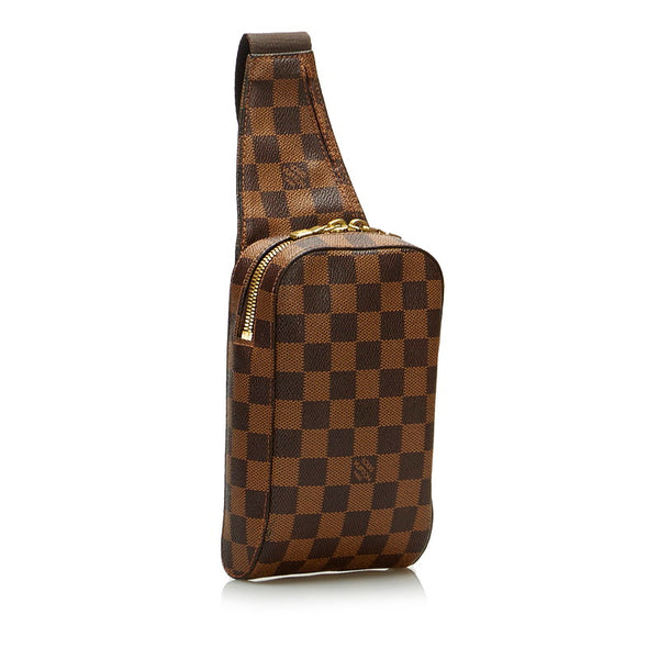 ルイ ヴィトン ダミエ ジェロニモス ショルダーバッグ ボディバッグ N51994 ブラウン PVC レディース LOUIS VUITTON 【中古】