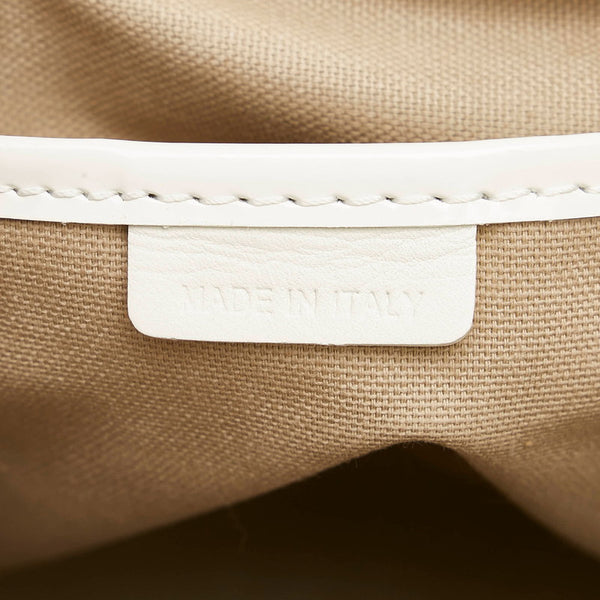 バーバリー ノバチェック ハート柄 ハンドバッグ ベージュ ホワイト PVC レザー レディース BURBERRY 【中古】