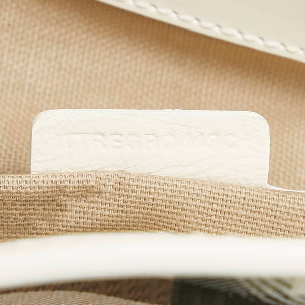 バーバリー ノバチェック ハート柄 ハンドバッグ ベージュ ホワイト PVC レザー レディース BURBERRY 【中古】