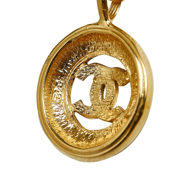 シャネル ヴィンテージ ココマーク ラウンド ネックレス ゴールド メッキ レディース CHANEL 【中古】