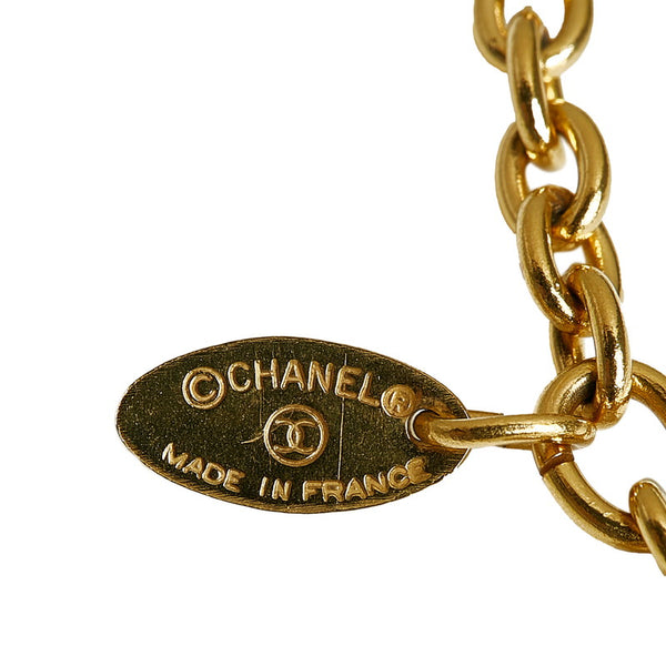 シャネル ヴィンテージ ココマーク ラウンド ネックレス ゴールド メッキ レディース CHANEL 【中古】