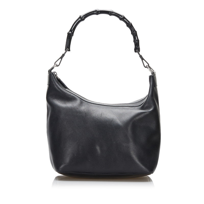 グッチ バンブー ワンショルダーバッグ ハンドバッグ 000 0531 ブラック レザー レディース GUCCI 【中古】