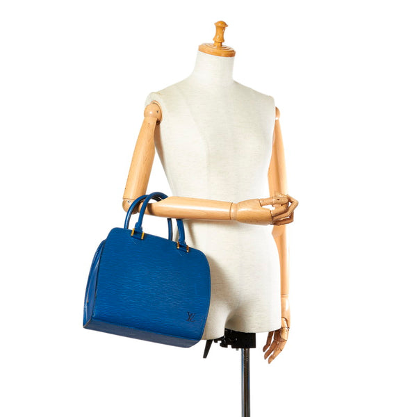 ルイ ヴィトン エピ ポンヌフ ハンドバッグ M52055 トレドブルー レザー レディース LOUIS VUITTON 【中古】