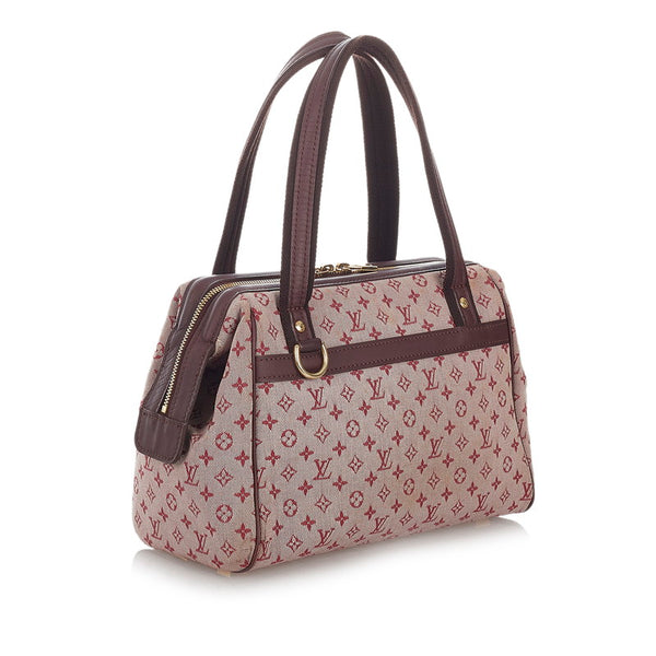 ルイ ヴィトン モノグラム ミニ ジョセフィーヌPM ハンドバッグ M92314 チェリー ピンク キャンバス レザー レディース LOUIS VUITTON 【中古】