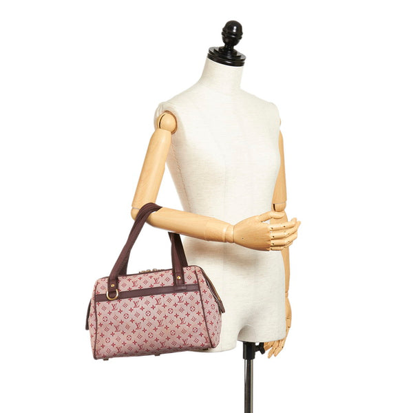 ルイ ヴィトン モノグラム ミニ ジョセフィーヌPM ハンドバッグ M92314 チェリー ピンク キャンバス レザー レディース LOUIS VUITTON 【中古】