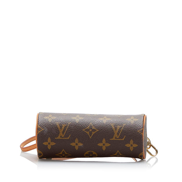 ルイ ヴィトン モノグラム パピヨン 付属 ハンドバッグ アクセサリーポーチ ブラウン PVC レザー レディース LOUIS VUITTON 【中古】