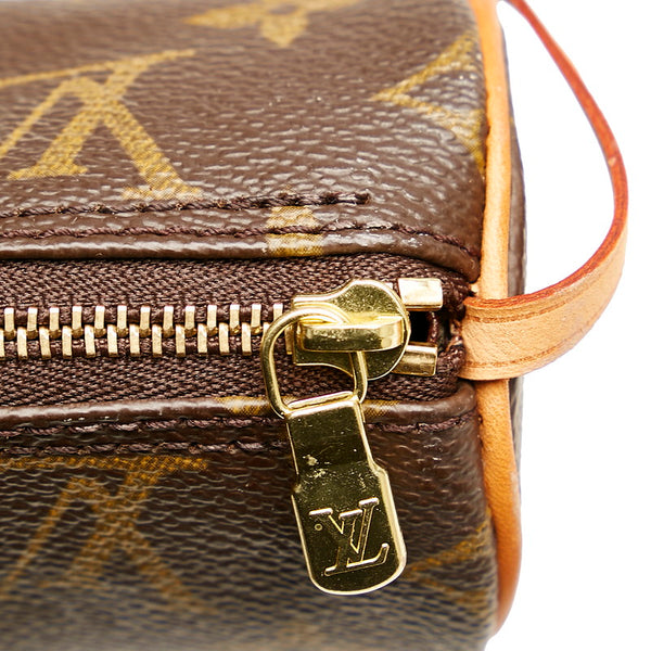ルイ ヴィトン モノグラム パピヨン 付属 ハンドバッグ アクセサリーポーチ ブラウン PVC レザー レディース LOUIS VUITTON 【中古】
