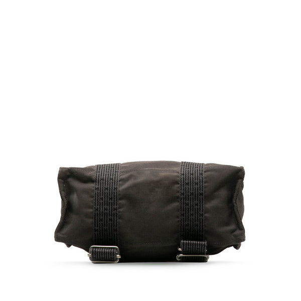 エルメス エールライン アドMM リュックサック バックパック グレー ブラック キャンバス レディース HERMES 【中古】