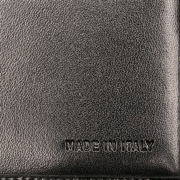 プラダ 二つ折り財布 M703 ブラック レザー レディース PRADA 【中古】