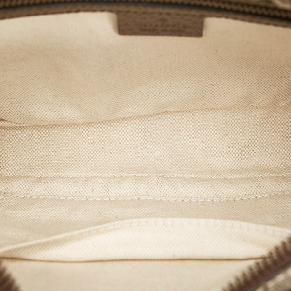 グッチ GGスプリーム シェリーライン オフディアGG ダブルG ボディバッグ ウエストバッグ ショルダーバッグ 574796 ベージュ PVC レザー レディース GUCCI 【中古】