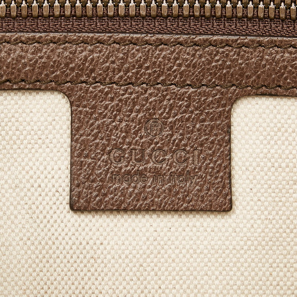 グッチ GGスプリーム シェリーライン オフディアGG ダブルG ボディバッグ ウエストバッグ ショルダーバッグ 574796 ベージュ PVC レザー レディース GUCCI 【中古】