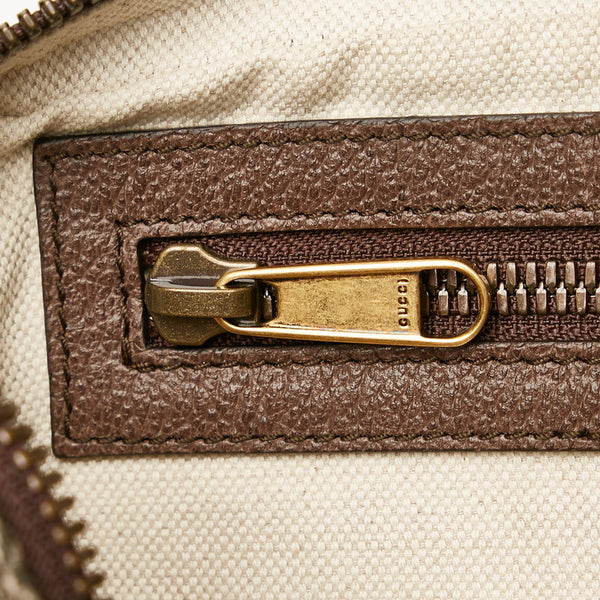 グッチ GGスプリーム シェリーライン オフディアGG ダブルG ボディバッグ ウエストバッグ ショルダーバッグ 574796 ベージュ PVC レザー レディース GUCCI 【中古】