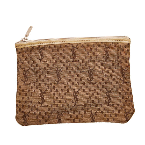 サンローラン ミニボストン ベージュ PVC レザー レディース SAINT LAURENT 【中古】