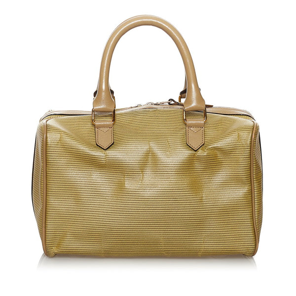 サンローラン ミニボストン ベージュ PVC レザー レディース SAINT LAURENT 【中古】