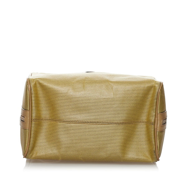 サンローラン ミニボストン ベージュ PVC レザー レディース SAINT LAURENT 【中古】