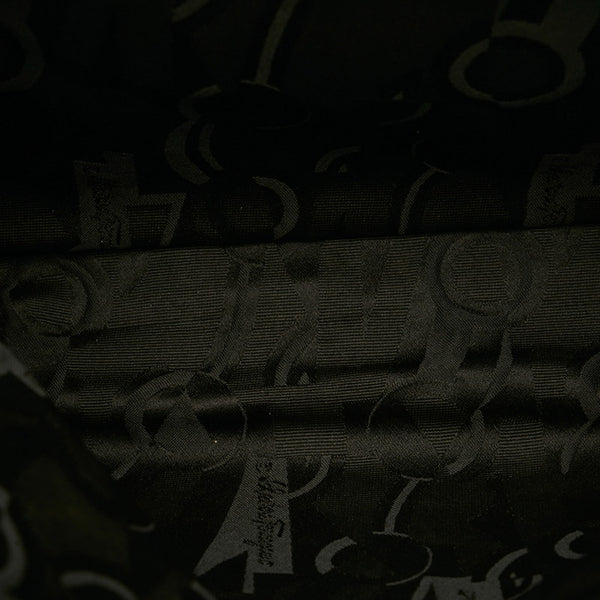 サルヴァトーレフェラガモ チェーン ショルダーバッグ AU-21 8803 ブラック ナイロン レディース Salvatore Ferragamo 【中古】