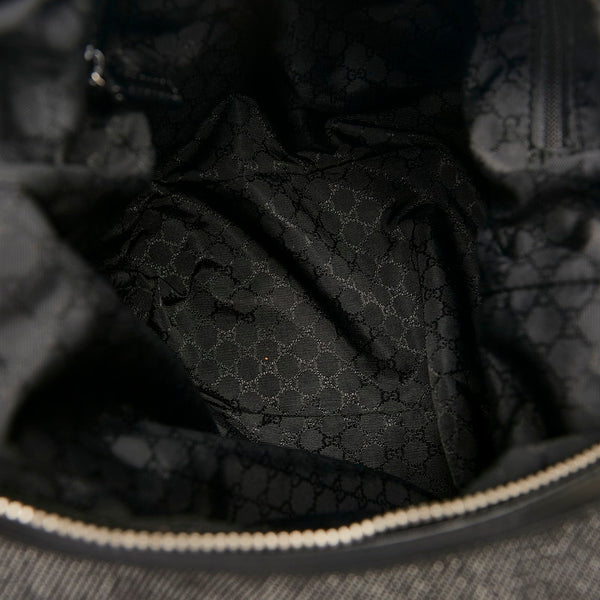 グッチ シェリーライン ワンショルダーバッグ 01234 ブラック キャンバス レディース GUCCI 【中古】