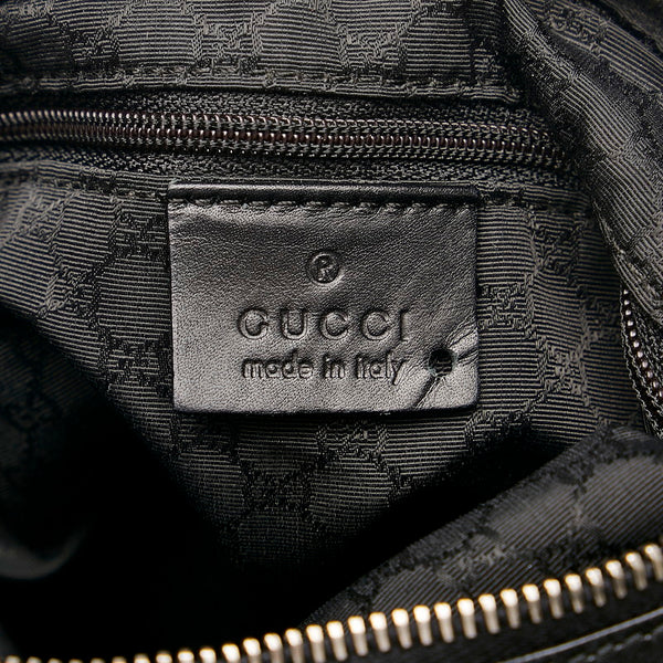 グッチ シェリーライン ワンショルダーバッグ 01234 ブラック キャンバス レディース GUCCI 【中古】