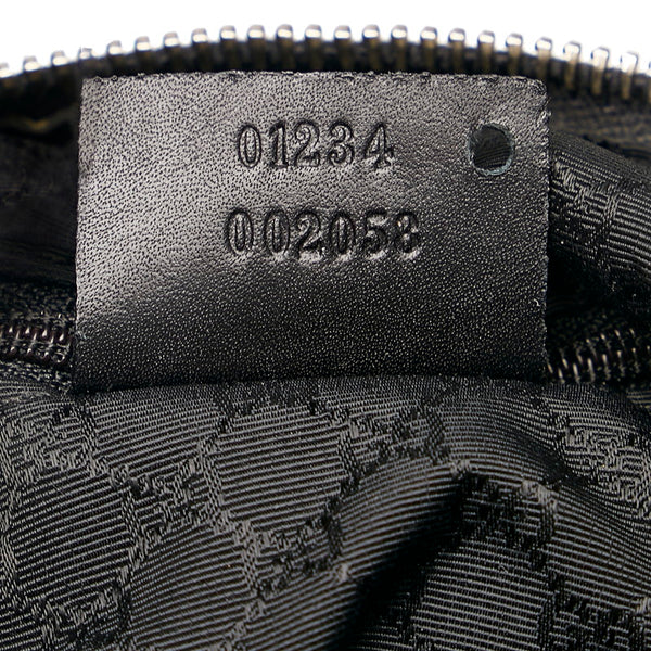 グッチ シェリーライン ワンショルダーバッグ 01234 ブラック キャンバス レディース GUCCI 【中古】