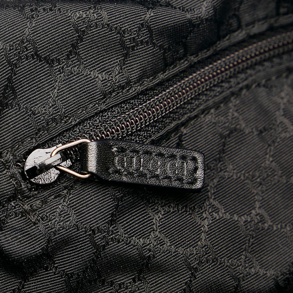 グッチ シェリーライン ワンショルダーバッグ 01234 ブラック キャンバス レディース GUCCI 【中古】