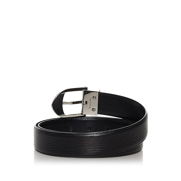 ルイ ヴィトン エピ サンチュール クラシック M6833V ブラック レザー ベルト メンズ LOUIS VUITTON 【中古】