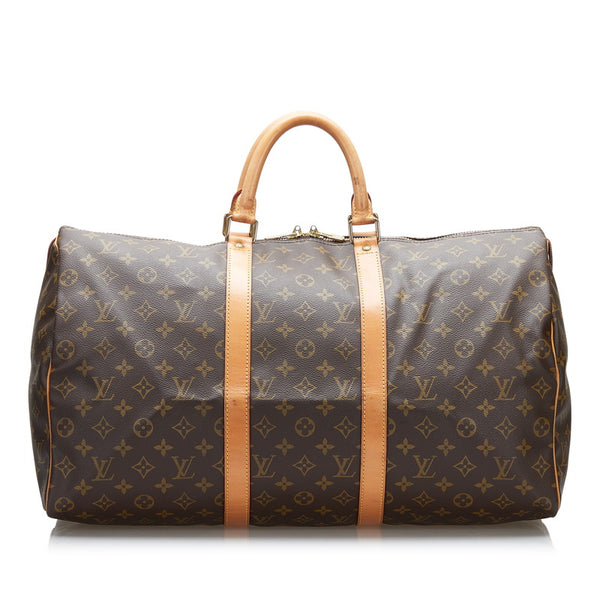 ルイ ヴィトン モノグラム キーポル50 ボストンバッグ M41426 ブラウン PVC レザー レディース LOUIS VUITTON 【中古】