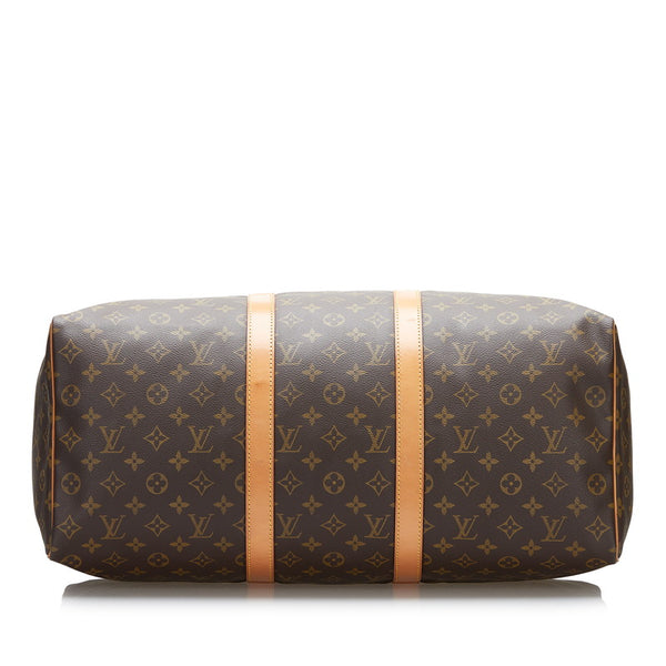 ルイ ヴィトン モノグラム キーポル50 ボストンバッグ M41426 ブラウン PVC レザー レディース LOUIS VUITTON 【中古】