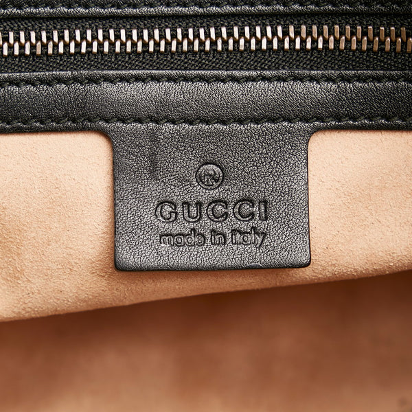 グッチ GGマーモント キルティング 斜め掛け チェーン ショルダーバッグ 443499 ブラック  レザー レディース GUCCI 【中古】