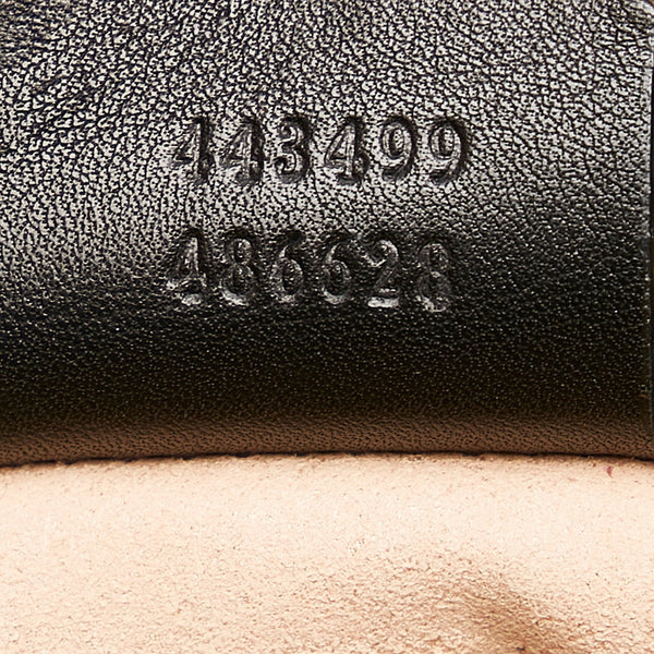 グッチ GGマーモント キルティング 斜め掛け チェーン ショルダーバッグ 443499 ブラック  レザー レディース GUCCI 【中古】