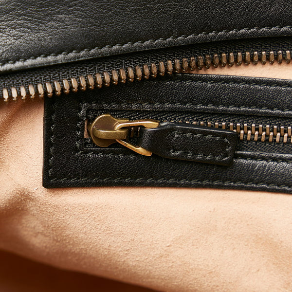 グッチ GGマーモント キルティング 斜め掛け チェーン ショルダーバッグ 443499 ブラック  レザー レディース GUCCI 【中古】