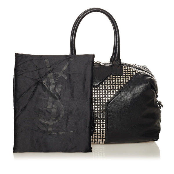 サンローラン イージーロック スタッズ ハンドバッグ 225437 ブラック レザー レディース SAINT LAURENT 【中古】