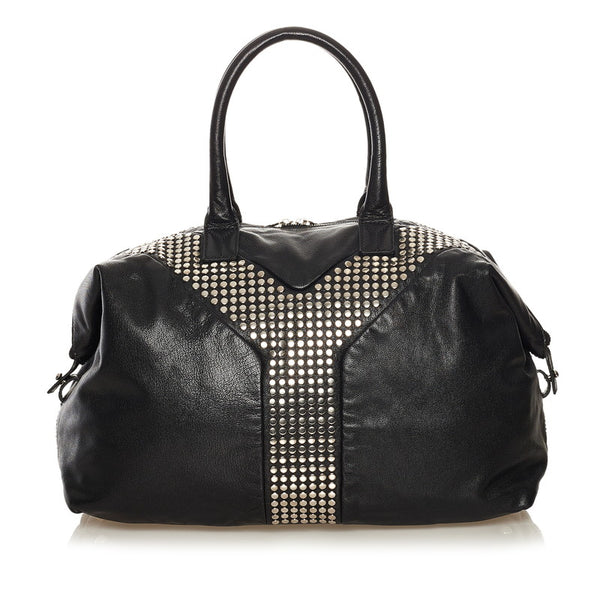 サンローラン イージーロック スタッズ ハンドバッグ 225437 ブラック レザー レディース SAINT LAURENT 【中古】