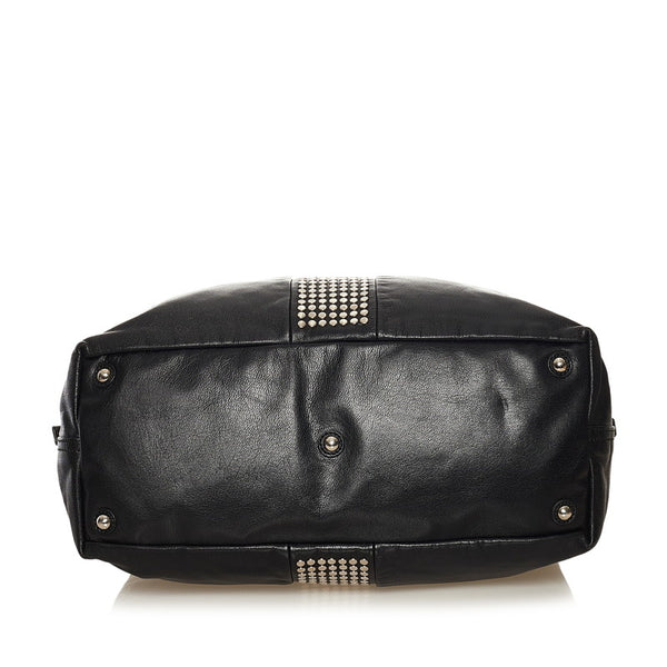 サンローラン イージーロック スタッズ ハンドバッグ 225437 ブラック レザー レディース SAINT LAURENT 【中古】