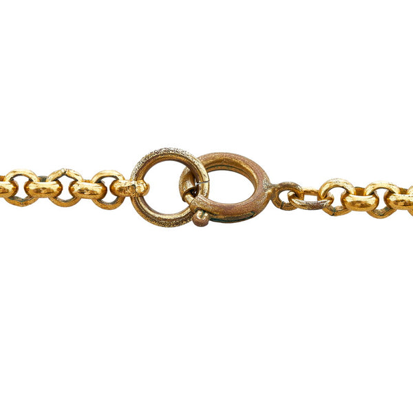 シャネル ヴィンテージ ココマーク クローバー ネックレス ゴールド メッキ レディース CHANEL 【中古】