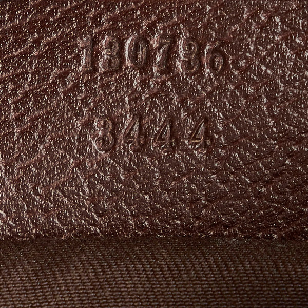 グッチ GGキャンバス ハンドバッグ 130736 ベージュ キャンバス レザー レディース GUCCI 【中古】