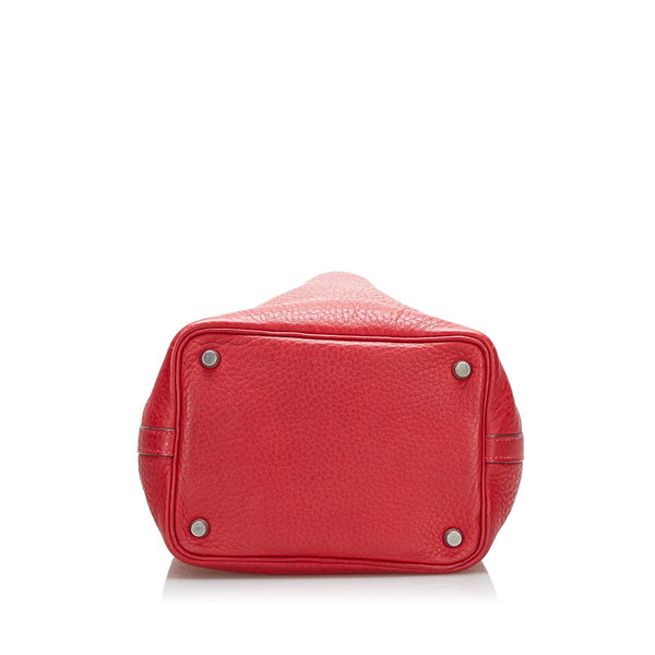 エルメス ピコタン PM ハンドバッグ レッド トリヨンクレマンス レディース HERMES 【中古】