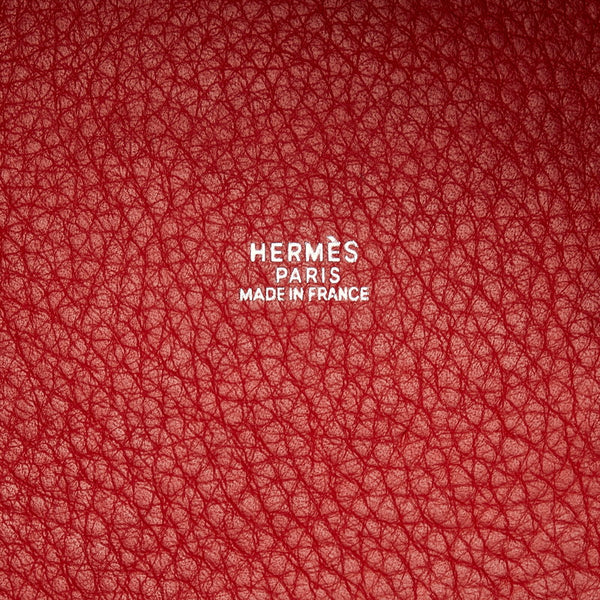 エルメス ピコタン PM ハンドバッグ レッド トリヨンクレマンス レディース HERMES 【中古】