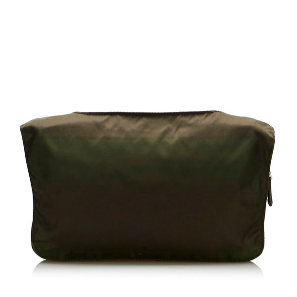 プラダ 斜め掛け ショルダーバッグ  カーキ ナイロン レディース PRADA 【中古】