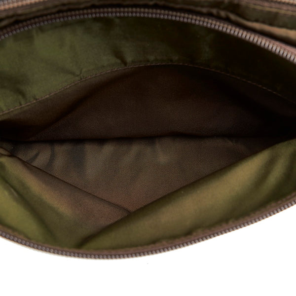 プラダ 斜め掛け ショルダーバッグ  カーキ ナイロン レディース PRADA 【中古】