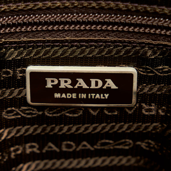 プラダ 斜め掛け ショルダーバッグ  カーキ ナイロン レディース PRADA 【中古】