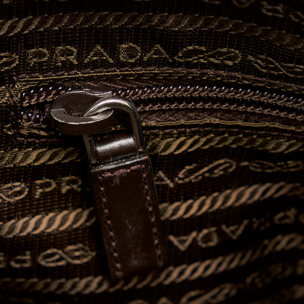 プラダ 斜め掛け ショルダーバッグ  カーキ ナイロン レディース PRADA 【中古】