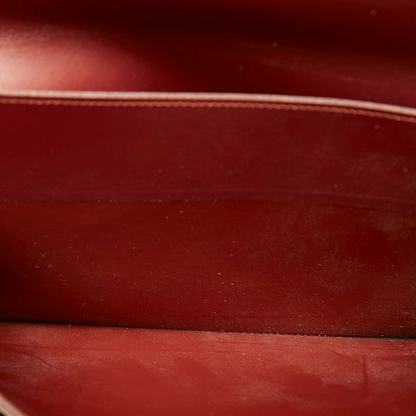 カルティエ マスト ボルドー レザー クラッチバッグ レディース CARTIER 【中古】