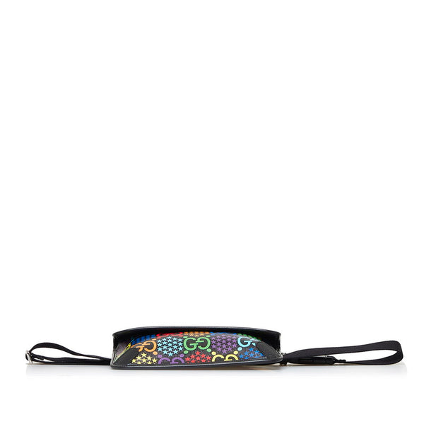 グッチ GGサイケデリック ボディバッグ ウエストバッグ 598113 ブラック マルチカラー PVC レザー レディース GUCCI 【中古】