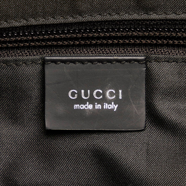 グッチ GGナイロン ショルダーバッグ トートバッグ 2WAY 012-0380-08 ブラック ナイロン レザー メンズ GUCCI 【中古】