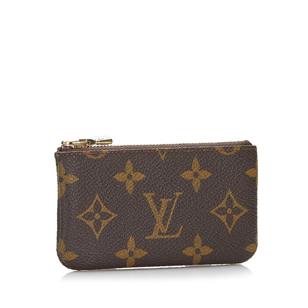 ルイ ヴィトン モノグラム ポシェット クレ コインケース 小銭入れ M62650 ブラウン PVC レザー レディース LOUIS VUITTON 【中古】