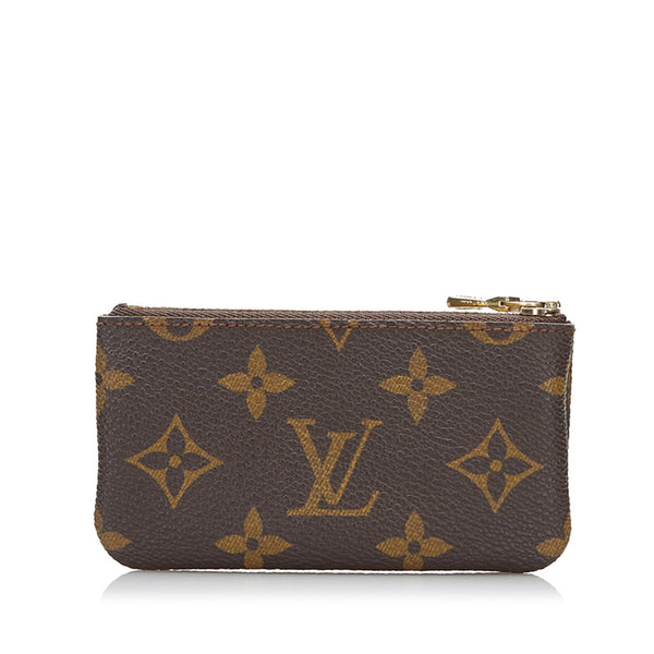 ルイ ヴィトン モノグラム ポシェット クレ コインケース 小銭入れ M62650 ブラウン PVC レザー レディース LOUIS VUITTON 【中古】