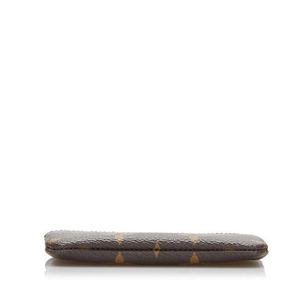ルイ ヴィトン モノグラム ポシェット クレ コインケース 小銭入れ M62650 ブラウン PVC レザー レディース LOUIS VUITTON 【中古】