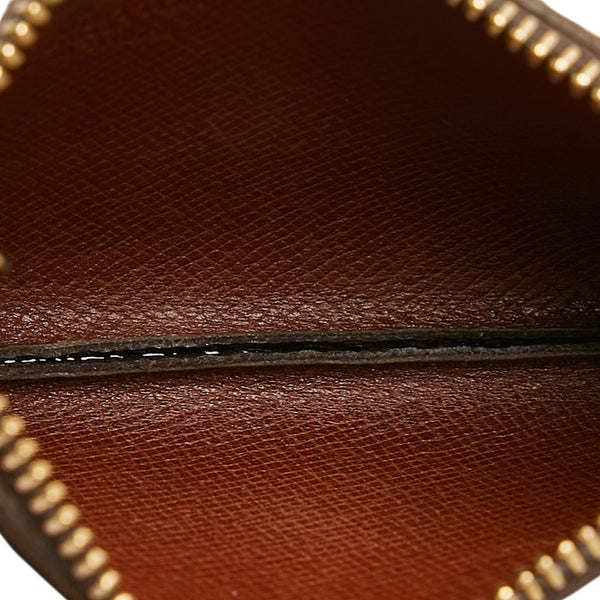 ルイ ヴィトン モノグラム ポシェット クレ コインケース 小銭入れ M62650 ブラウン PVC レザー レディース LOUIS VUITTON 【中古】